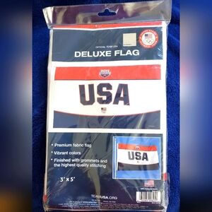 Official Team USA Swimming Deluxe Flag Olympic Team 3x5
